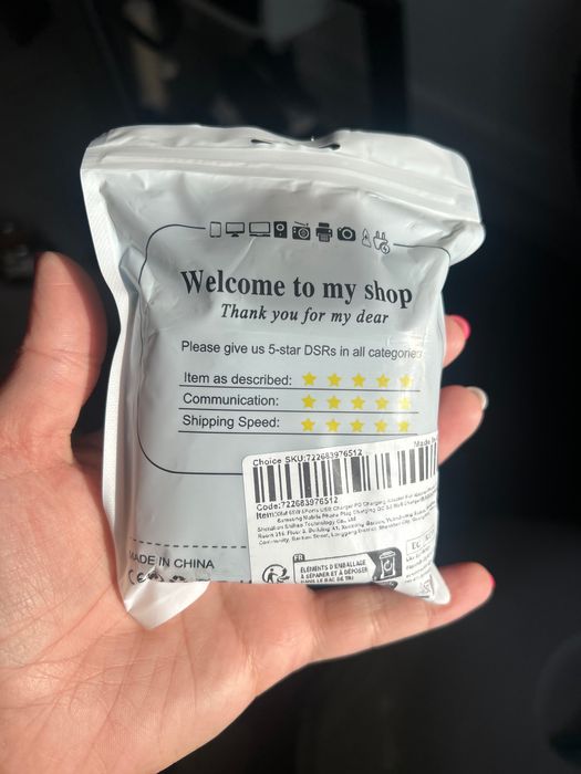 Carregador charger 65w (com 5 usb + 1 usb c)