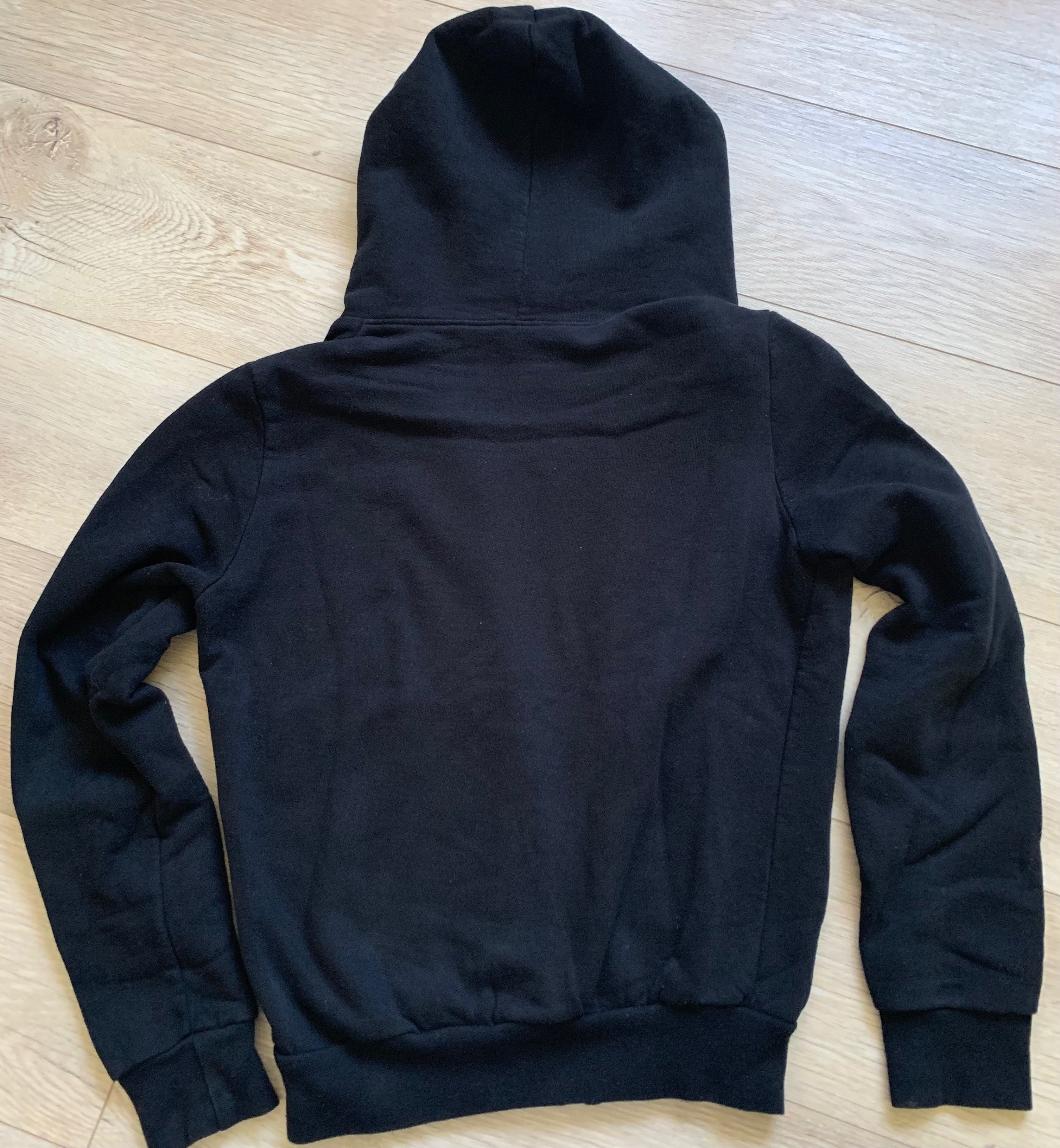 Bluza czarna męska rozpinana ciepła 164 M Sitotex 100% bawełna