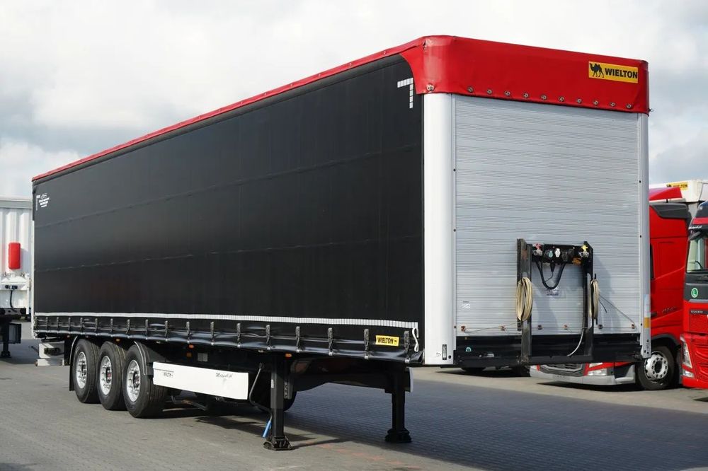 Wielton / FIRANKA STANDARD / MULDA DO STALI - 9 M  / OŚ PODNOSZONA / SAF / DACH PODNOSZONY /