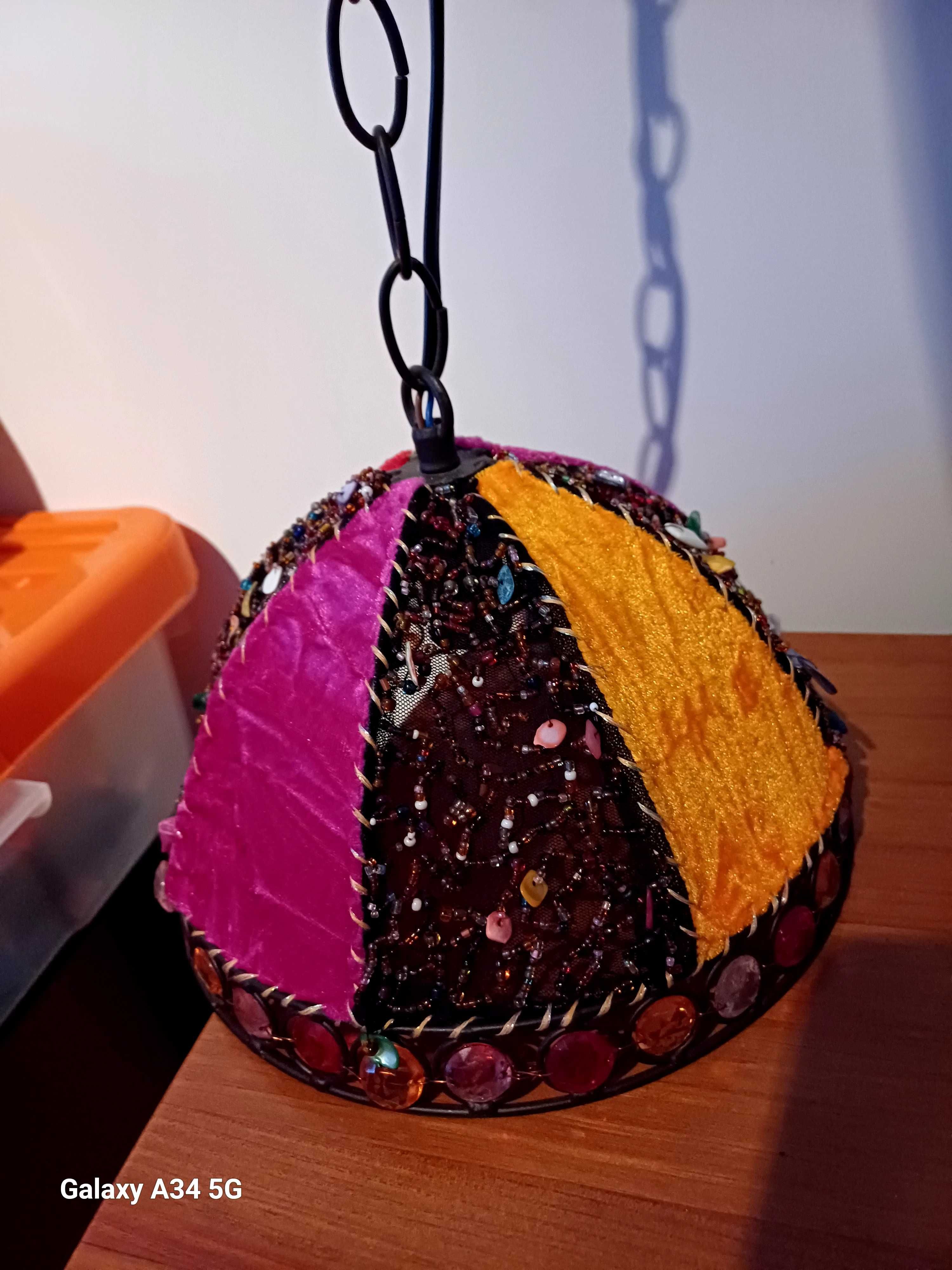 Candeeiro pedras estilo Boho