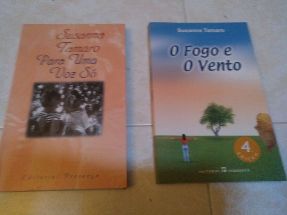 Livros Sussana Tamaro - Para uma voz só e O Fogo e o Vento