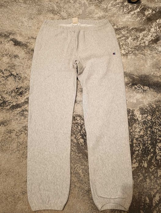 Szare męskie spodnie dresowe Champion