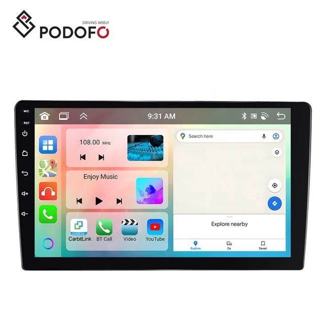 Rádio android 13 9 polegadas CARPLAY WIFI GPS 4/64GB 8-CORE Novo