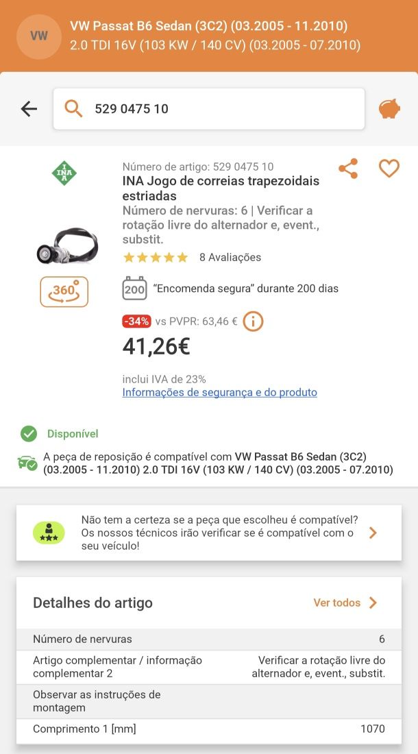 Tensor trapezoidal estriada INNA (LER DESCRIÇÃO)