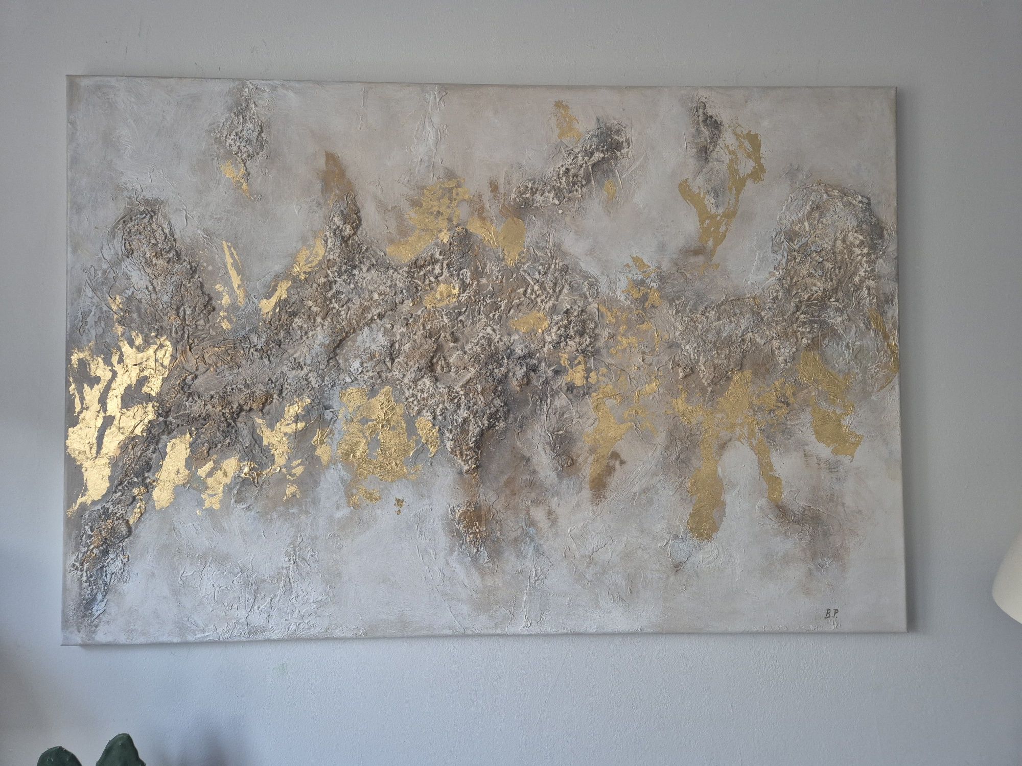 Obraz abstrakcja malowany ręcznie 70x100