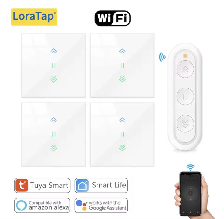 LoraTap Tuya Smart Interrupetor Estores/Cortinas