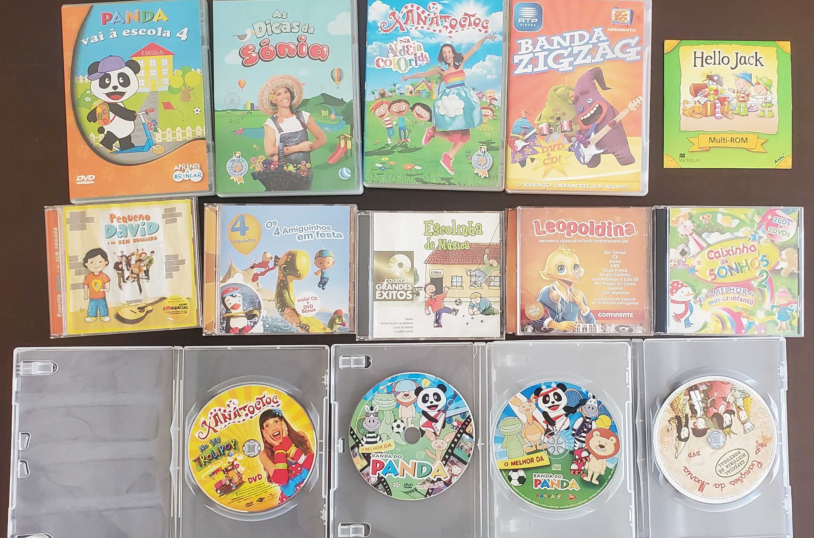 CDS e DVDs musicais infantis