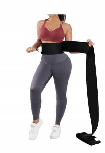 Pas modelujący taśma modelująca sylwetkę wyszczuplający 4 metry czarny