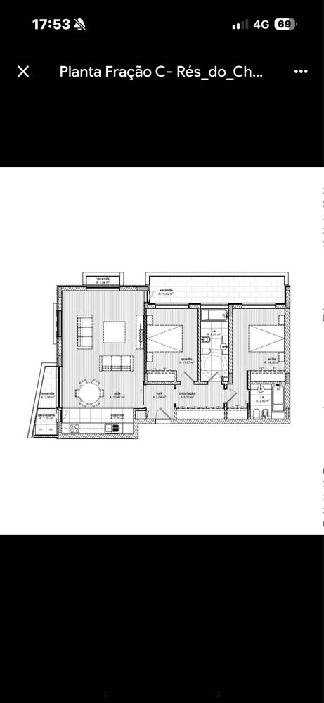 Apartamento T2 em acabamentos a  400 mts da praia