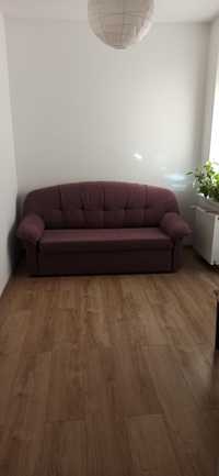 Sofa rozkładana fioletowa