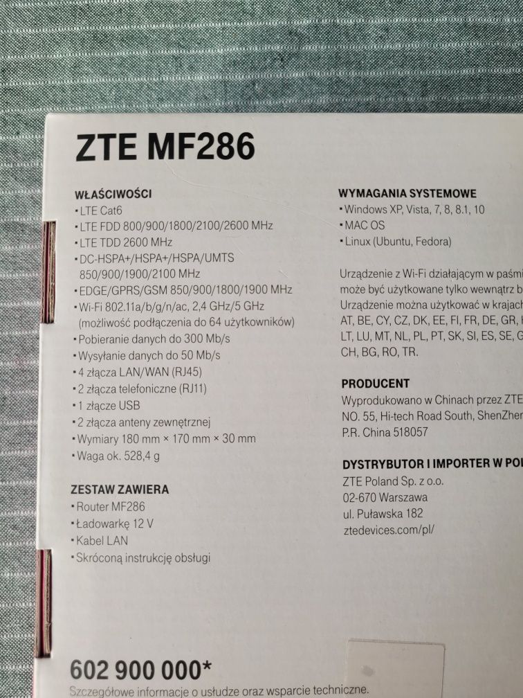 Router ZTE MF286