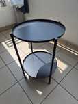 Stolik na balkon metalowy czarny