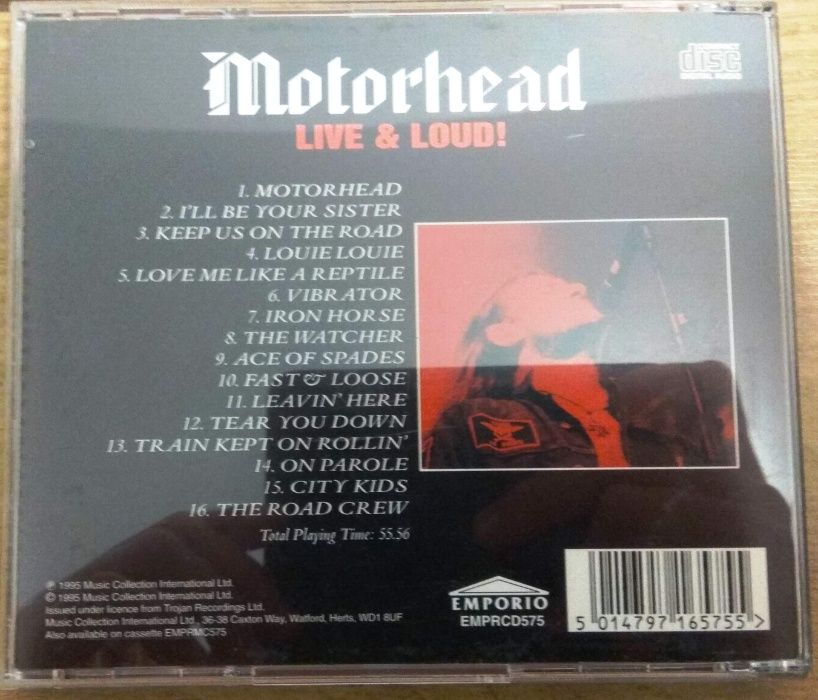 Motorhead ‎– Live & Loud! Płyta CD. Oryginał. Stan Idealny!