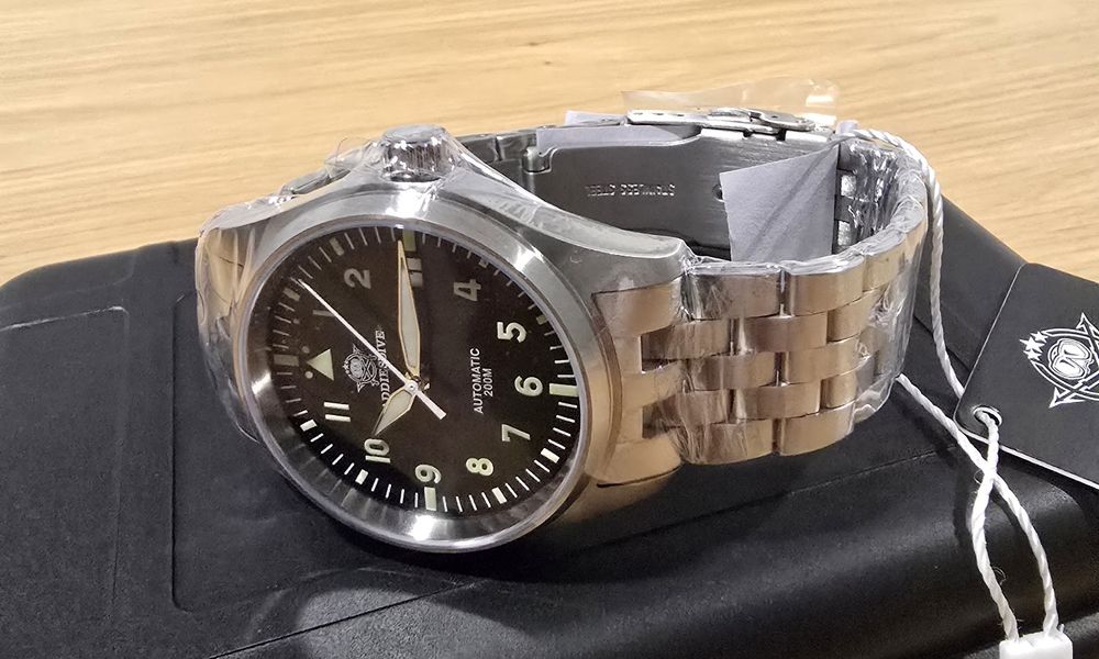 *NOVO* Addiesdive Automatic Pilot Watch Safira (Mov. Seiko NH35) 39mm