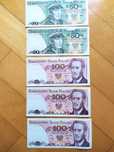 Banknoty  PRL setka i pięćdziesiątka