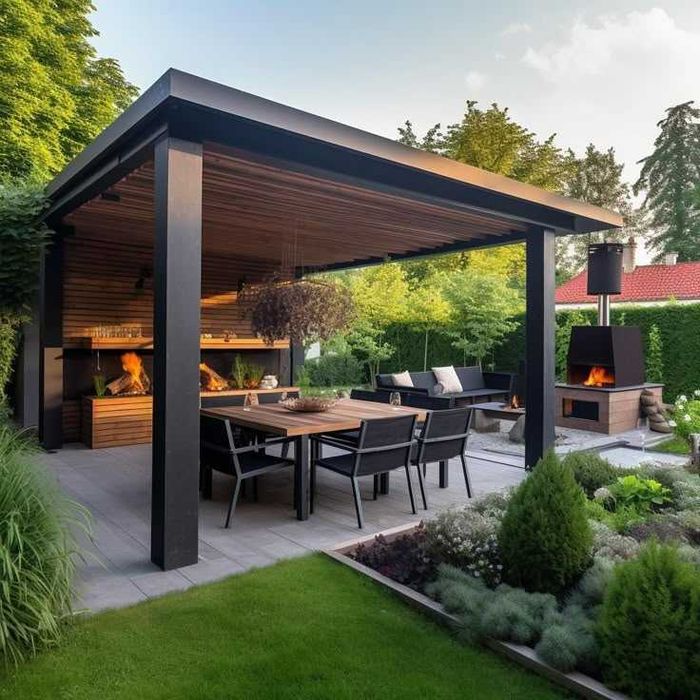 Бесідки альтанки тераси хозблоки автонавіси