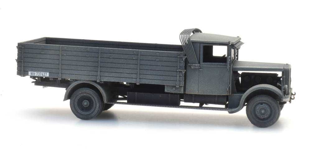 model diecast Artitec H0 1:87 ciężarówka Hansa Lloyd Merkur IIWŚ