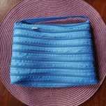 brazylijska torebka plażowa ZIPPER niebieska handmade Rio de Janeiro