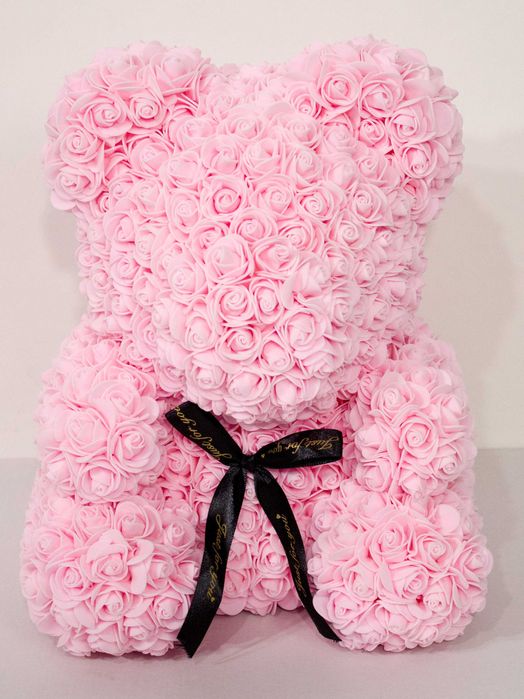 Pudełko Prezentowe Gift Box na misia z róż 40 cm ze Wstążką - Prezent