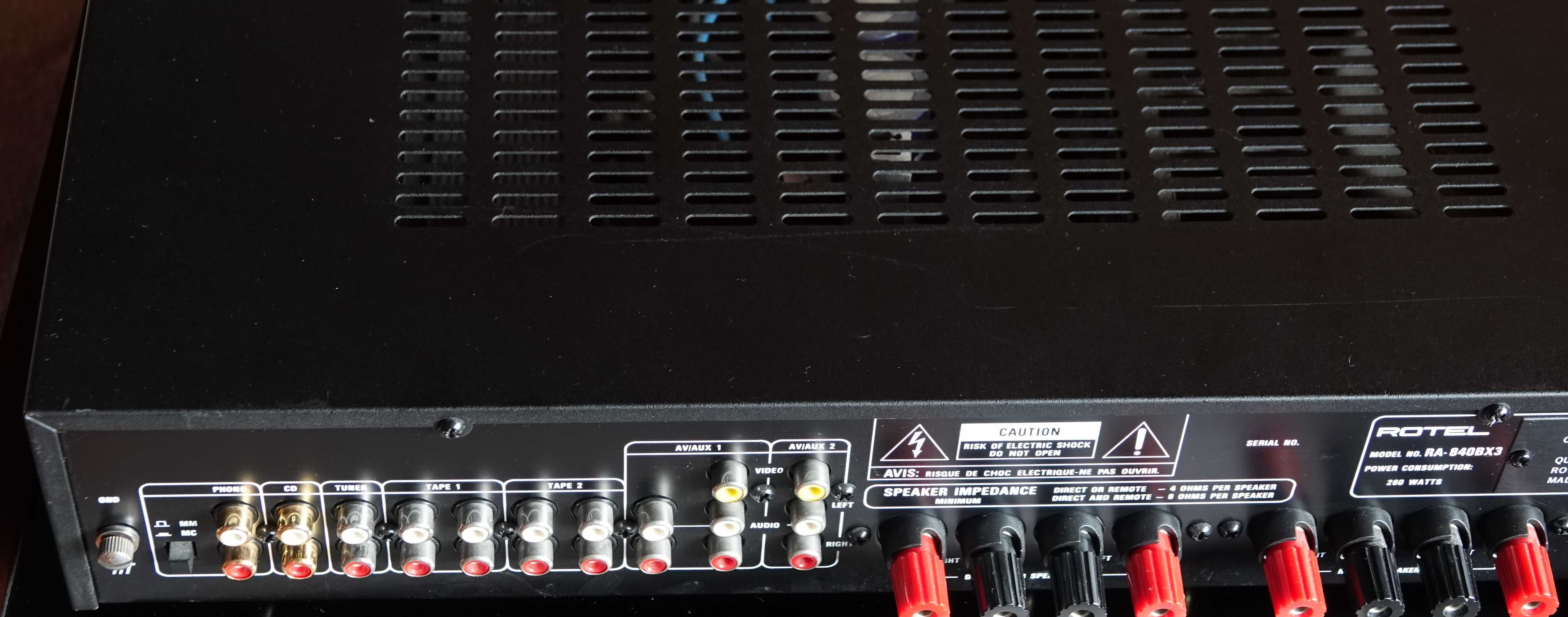Rotel RA-840BX3 Doskonały Wzmacniacz Stereo Hi-Fi 2x80w