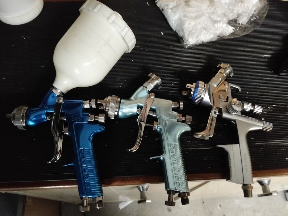 Pistolas de pintura devilbiss e sata