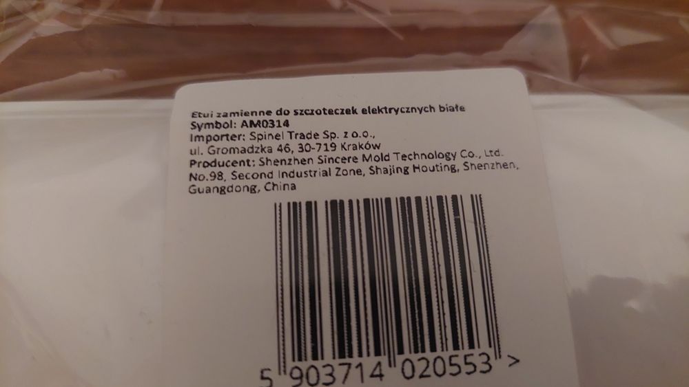Etui na szczoteczka do zębów