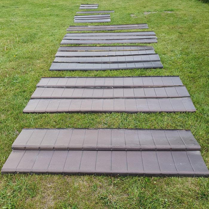 Parapety zewnętrzne aluminiowe ALU PŁYTKA  kolor BRĄZOWY