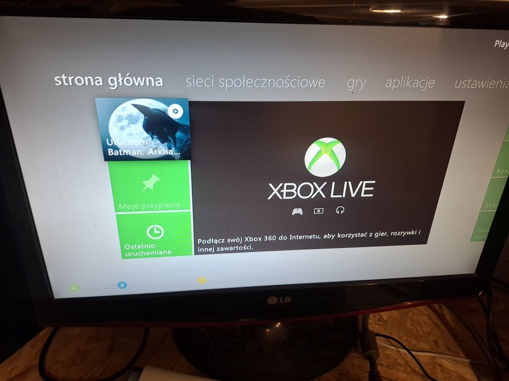 Xbox 360 z grami super stan Jasper