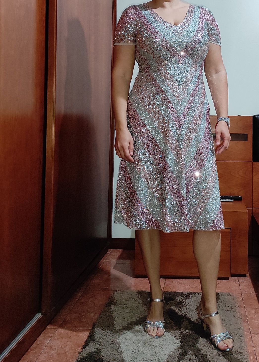 Vestido de lantejoulas Maya Deluxe