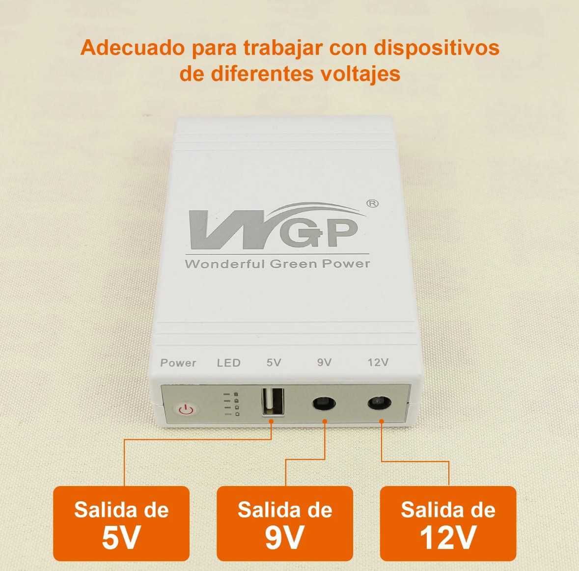 Mini UPS Wi Fi  Ровтер Модем UPS 10400 Mah 25Wh 12V/9V/5V аккумулятор