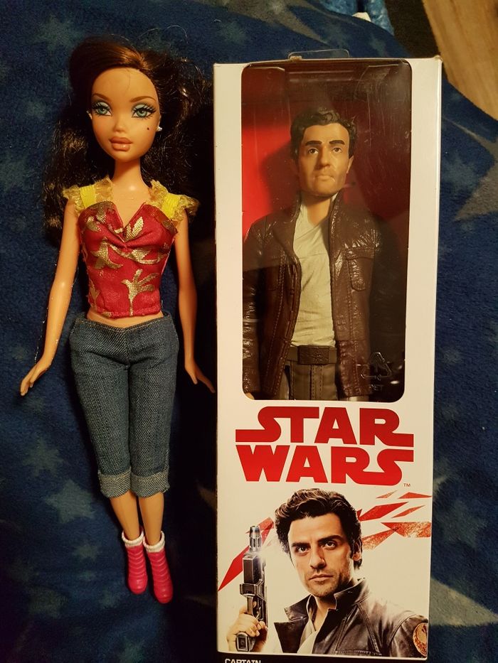 Zestaw Barbie lalka Plus Nowy ken star Wars kapitan Poe