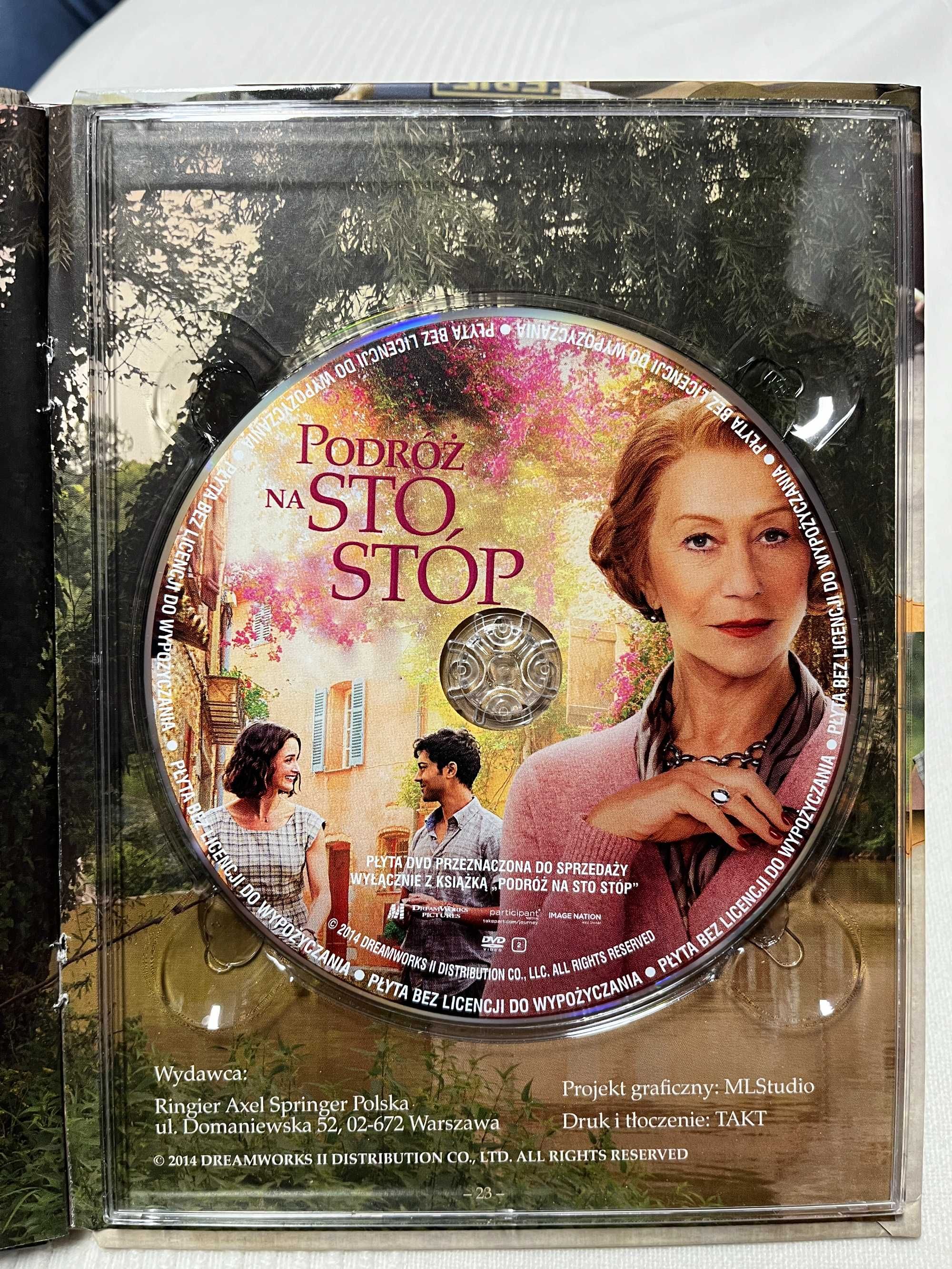 Podróż na sto stóp film płyta DVD dramat komedia Helen Mirren kino