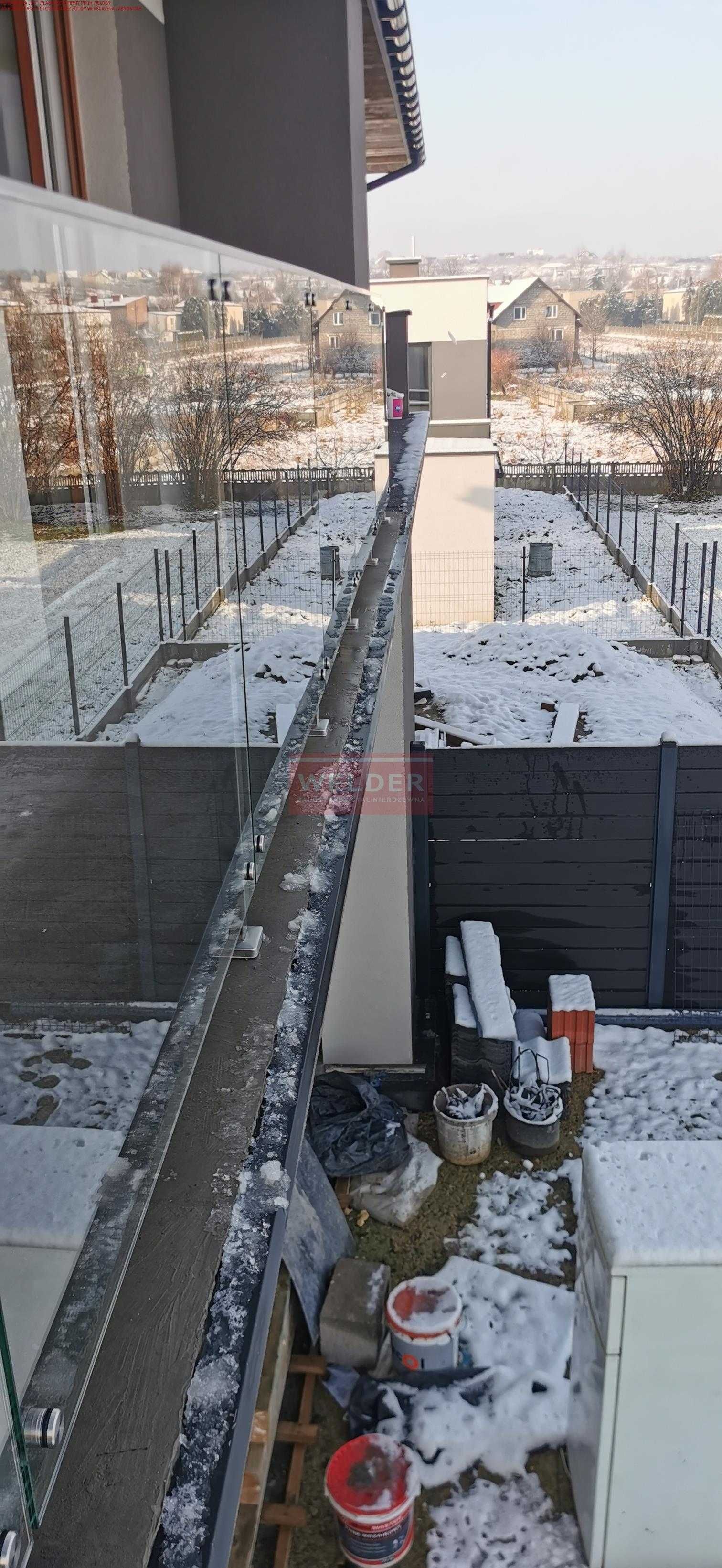 Balustrady Balustrada Harfa Loft Szklana Nierdzewna Antracyt