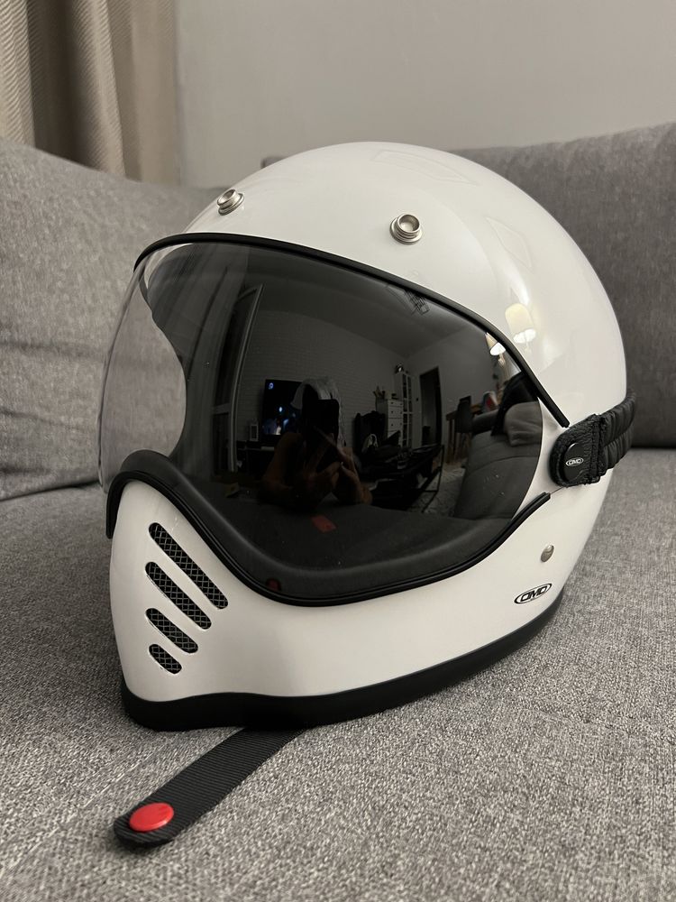 Kask DMD Seventyfive biały L plus gogle okazja