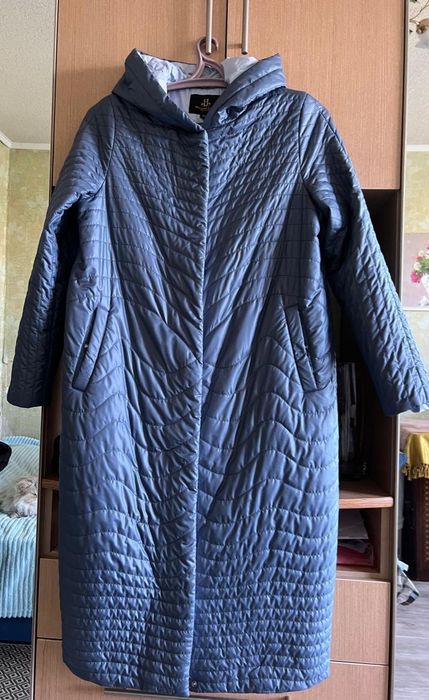 Пальто стьобане демісезонне р.48