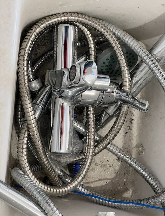 Conjunto Bide rocca hall c/ torneira c/ novo, misturadora Rocca, troca