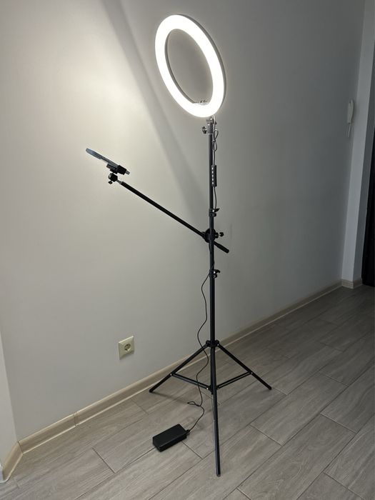 Штатив стійка журавель посилений для телефону/ кільцевої лампи