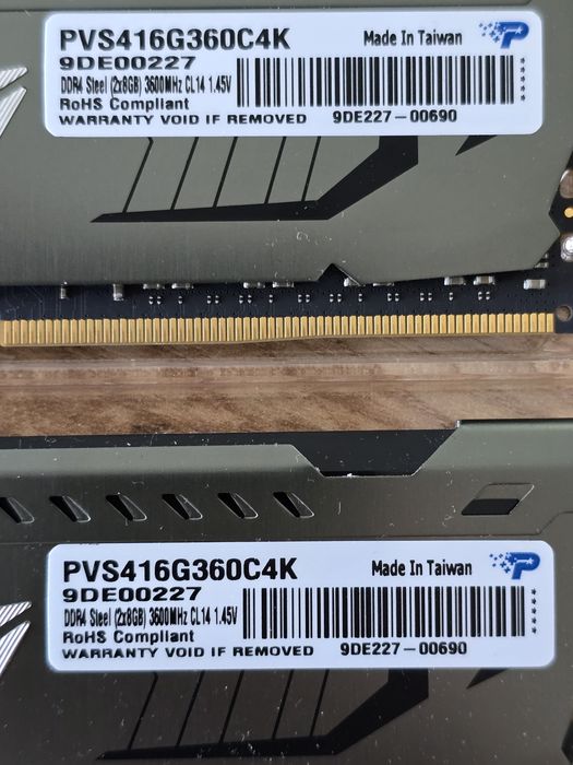 Pamięć RAM DDR4 Patriot 16GB (2x8GB) 3600Mhz CL14 najszybsze