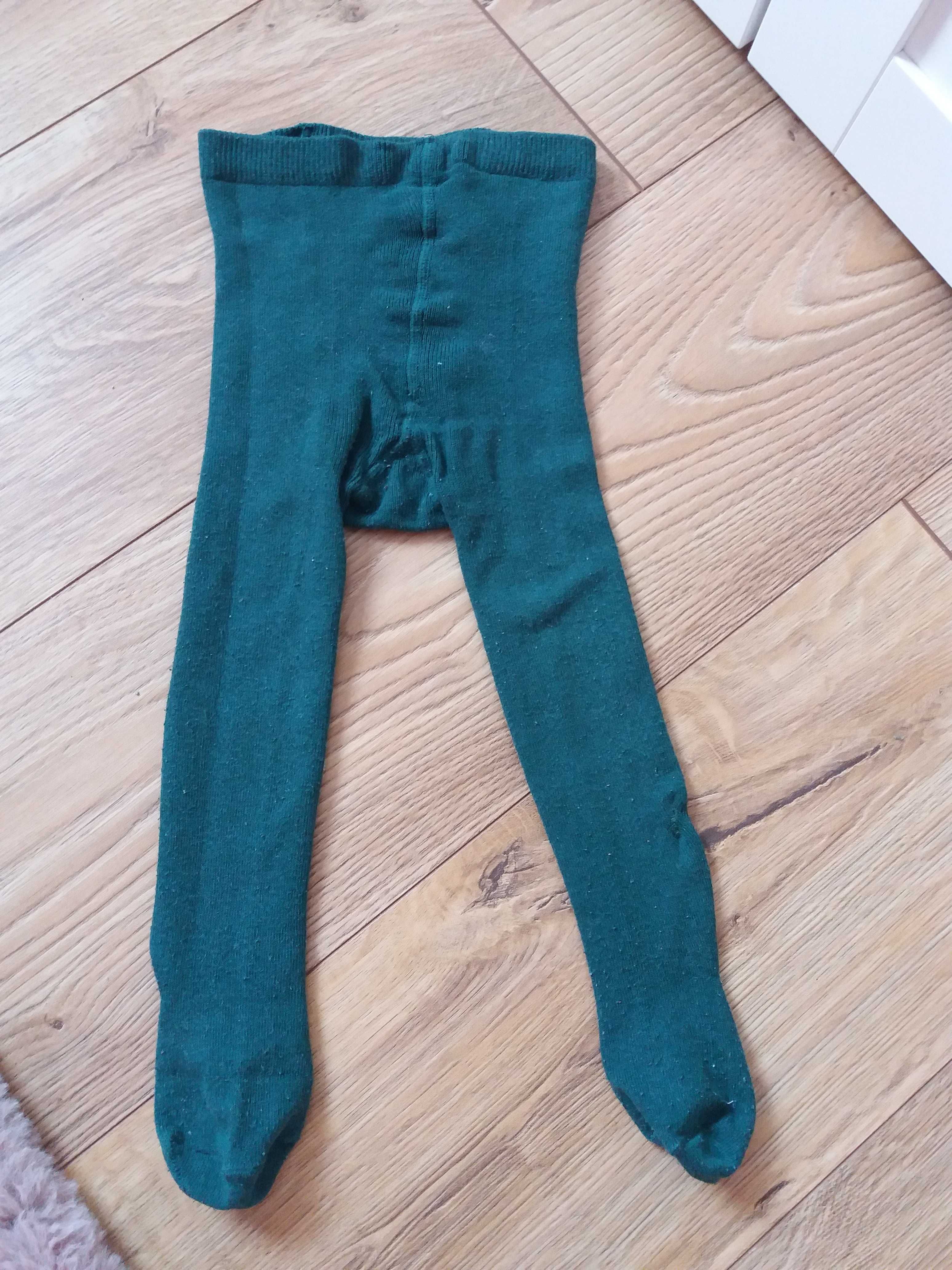Rajstopy Primark butelkowa zieleń r. 80