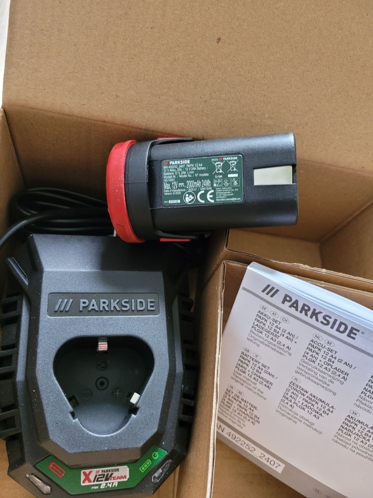 Ładowarka +bateria parkside 12V