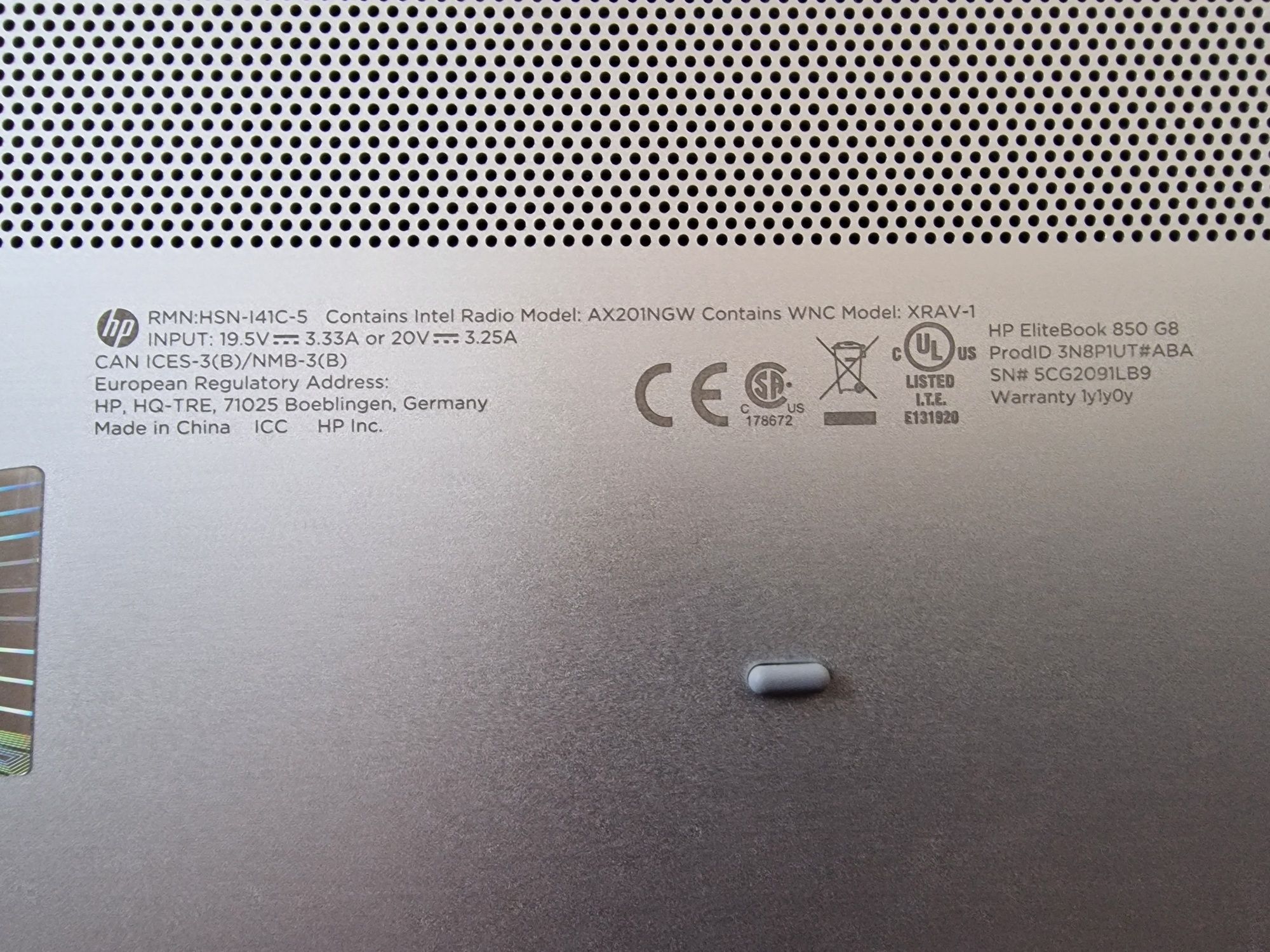 HP Elitebook 850 G8 15.6" IPS FHD Intel Core i5-1135G7 16GB SSD 256GB