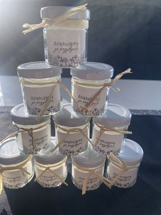 Świeczki sojowe podziękowania dla  gosci