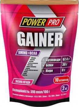 Гейнер Power Pro Gainer 2 кг Лісова ягода для набору маси