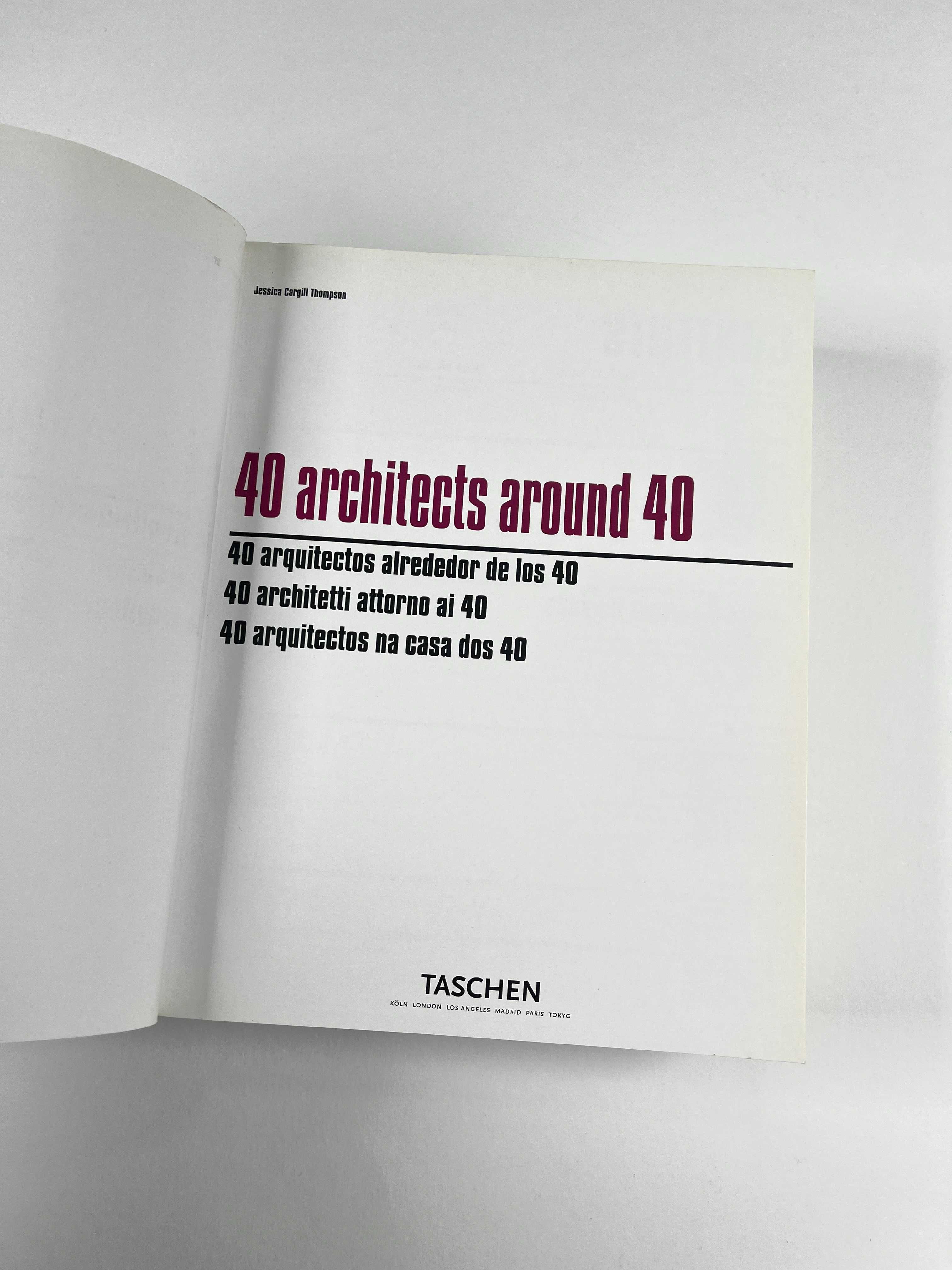 40 Architects around 40 Taschen Português Livro Arquitetura