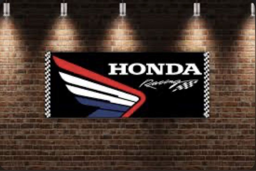 Baner plandeka Honda Racing 150x60cm