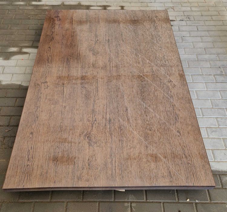 Blacha płaska Drewnopodobna - ciemny dąb arkusze 1,25x2,0m