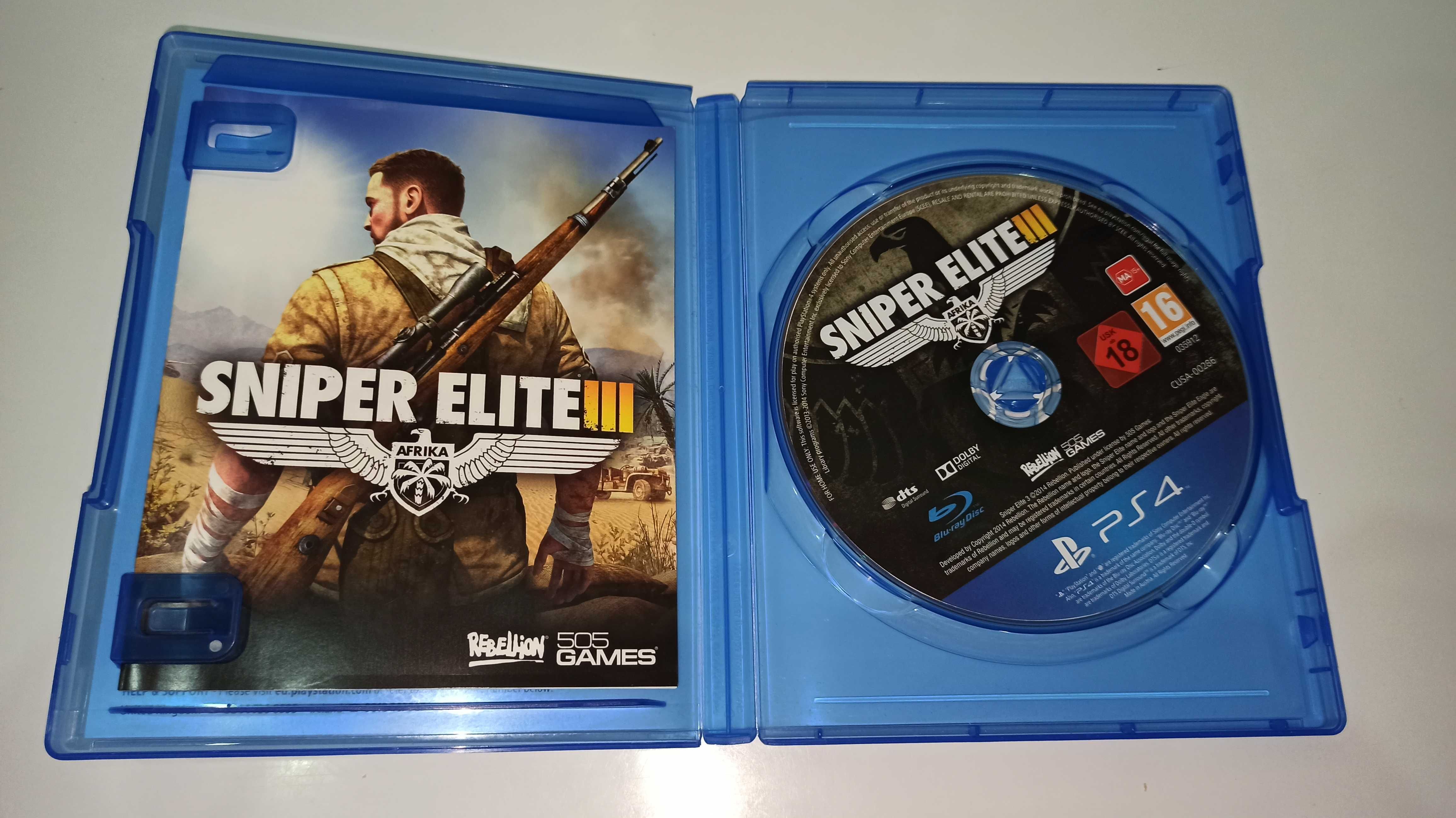 ps4 SNIPER ELITE III 3 PL po polsku druga wojna światowa, snajperska