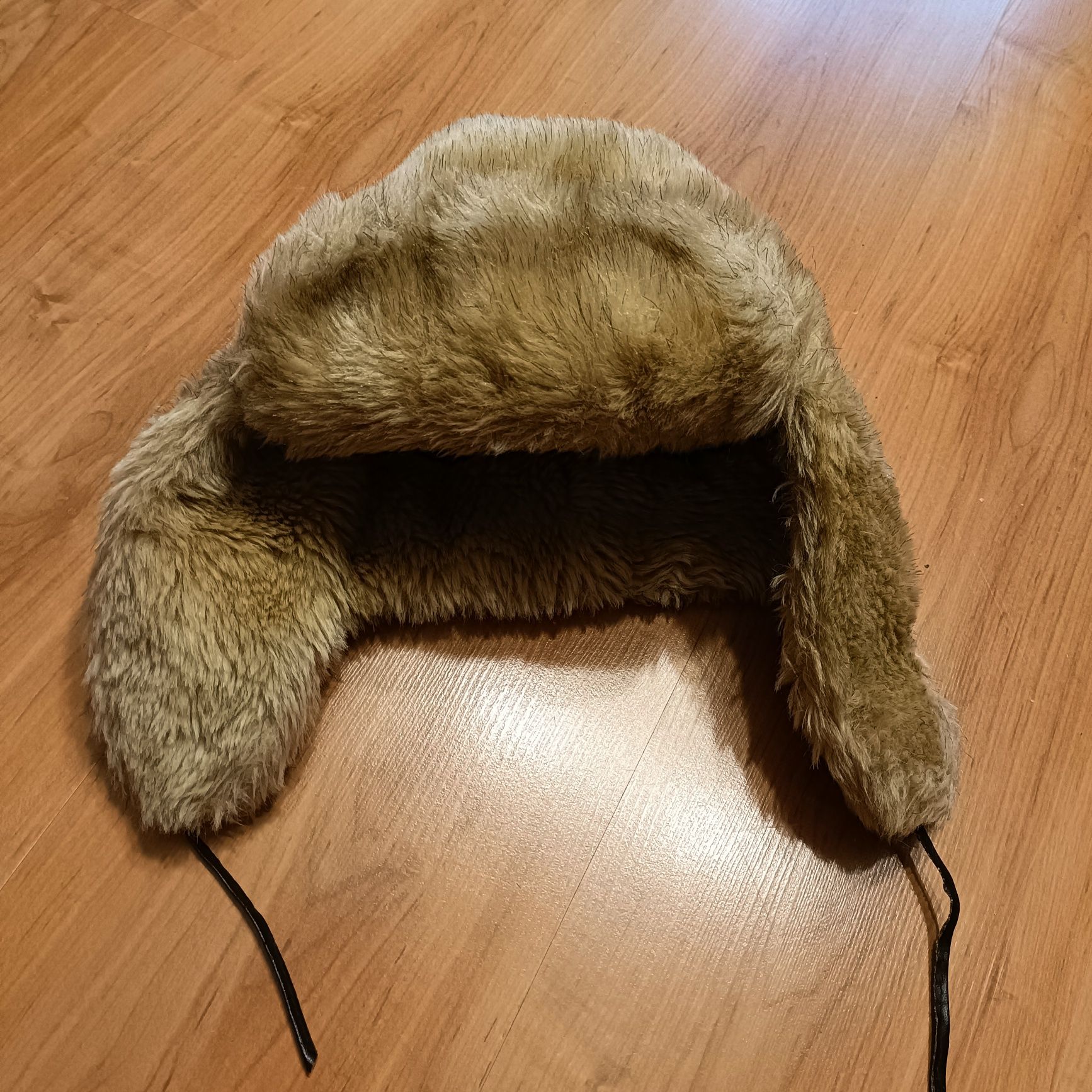 Czapka uszatka uchatka pilotka futrzana PRL