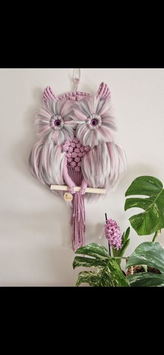 Makrama dla dziewczynki, narodziny chrzest hanmade prezent boho ozodob