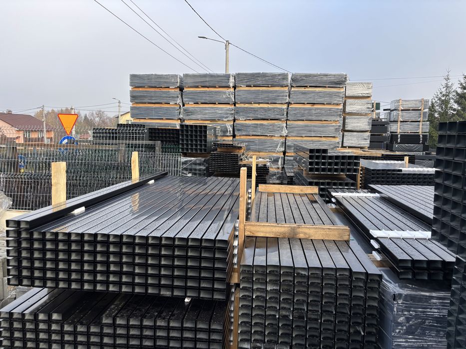 +Wyprzedaz!! 36zl/szt Slupek 3m 1,5mm 60x40 GRAFIT 300cm